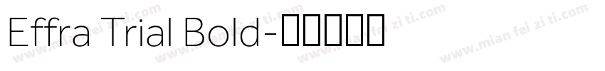 Effra Trial Bold字体转换